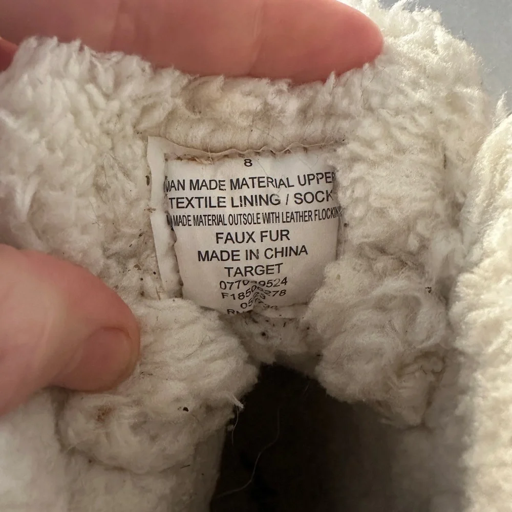 Target Cat & Jack Tan and Black Kids Snow Boots